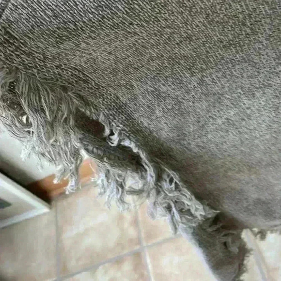 NWT South Moon Under Neely 100% cotton, tan, fringe cardigan - Picture 4 of 8